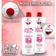 Love Potion Kit Escova Progressiva 2x1L + Gelatina Hidratante 1kg