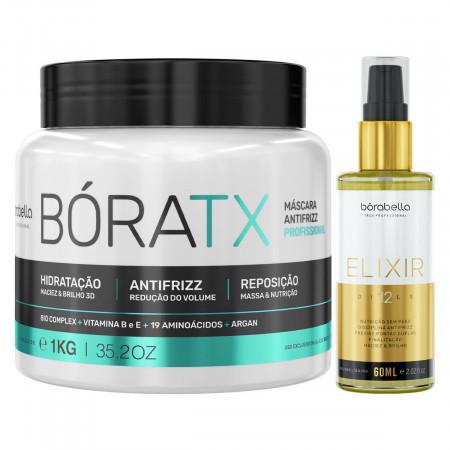Borabella Boratx B.tox Organico 1Kg + Elixir 12 Óleos - 60ml