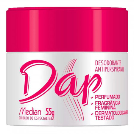 Median Dap Desodorante Feminino Antiperspirante Creme Pote - 55g