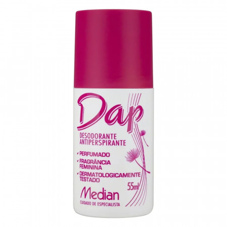 Median Dap Desodorante Antiperspirante Roll On Feminino - 55ml