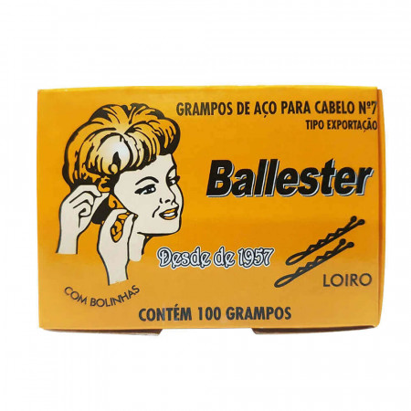 Grampos De Aço Nº7 Loiro Ballester Caixa Com 100 Unidades