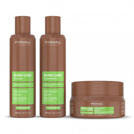 Prohall Burix Care Kit Shampoo, Condicionador e Máscara