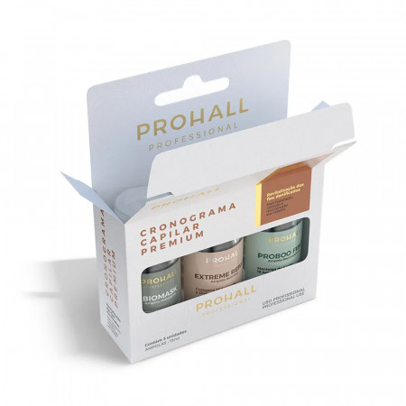 Prohall Kit Cronograma Capilar Premium com 3 Ampolas - 3x15ml