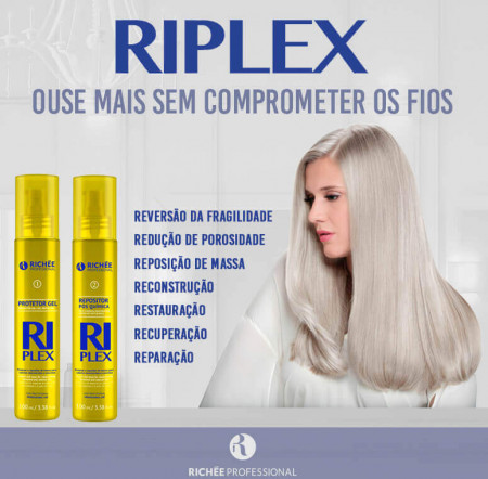 Kit Richée Riplex Protetor Descoloração Saudável E Repositor