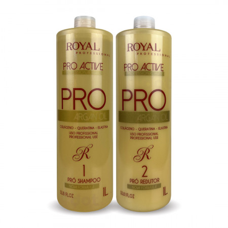 Royal Kit Escova Pro Argan Oil - 2x1Litro