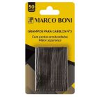 Marco Boni Grampos para Cabelo Preto 50un - Ref635BT