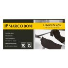 Kit Com 10 Luvas Black Profissional Marco Boni Latex Preta G 1544