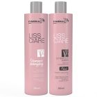 Paiolla Kit Liss Ciare Detangling Escova de Bambu - 2x300ml