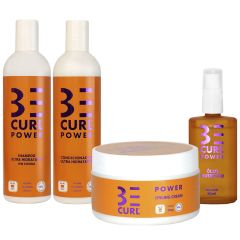 Be Curl Power Kit Cabelos Crespos e Afro (4 Itens)