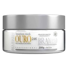 Blueken Ouro Branco 24k Máscara Reconstrução e Brilho - 200g