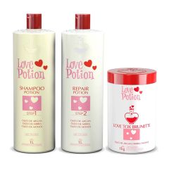 Love Potion Kit Escova Progressiva 2x1L + Bt-o.x LoveTox Brunette