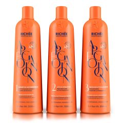 Progressiva Riché Professional Argan e Ojon Trio Salão Kit 3 x 1L