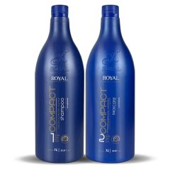 Royal Escova Progressiva Compact 0% Formol - 2x1Litro